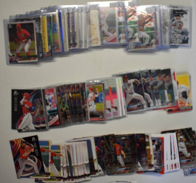 lot 1118 image: Large Lot of Current & Past Stars of Washington Nationals including Rookies, Prospects, Inserts, Star Cards Mostly from 2017-2018 - Bryce Harper
