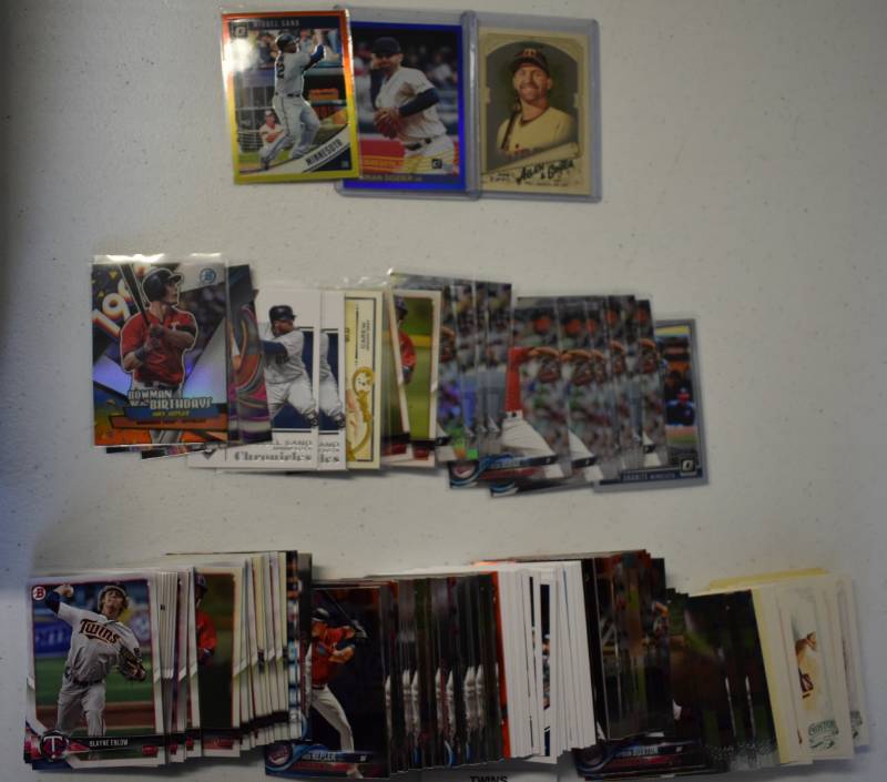 lot 1119 image: Large Lot of Current & Past Stars of Minnesota Twins including Rookies, Prospects, Inserts, Star Cards Mostly from 2017-2018