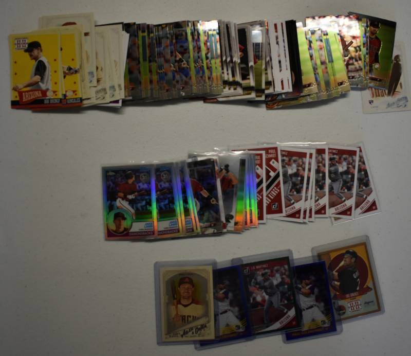 lot 1129 image: Large Lot of Current & Past Stars of Arizona Diamondbacks including Rookies, Prospects, Inserts, Star Cards Mostly from 2017-2018