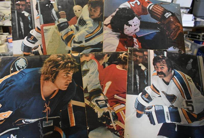 lot 1137 image: Six Late 70s or Early 80s Cooper Athletic Gear Advertising Pieces On Cardboard Measuring about 18 in x 18 in Each