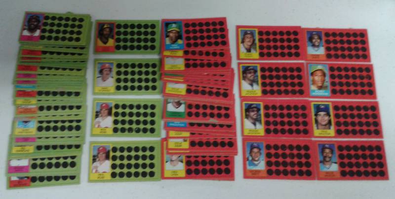lot 1162 image: Huge Lot of 1981 Topps Scratch-Offs Including Tons of Hall of Famers George Brett, Schmidt, Henderson, & More