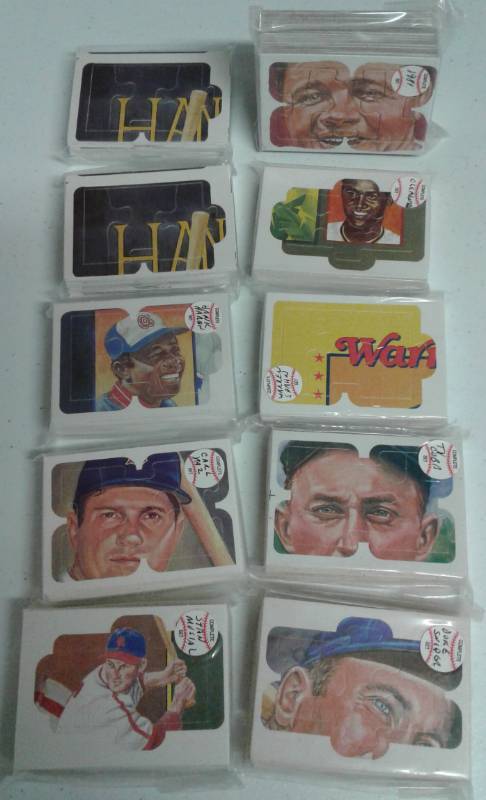 lot 1163 image: Ten Complete Donruss Puzzles from Early 1980s Including Babe Ruth, Ty Cobb, Stan Musial, Hank Aaron x3, Yaz, Duke Snider