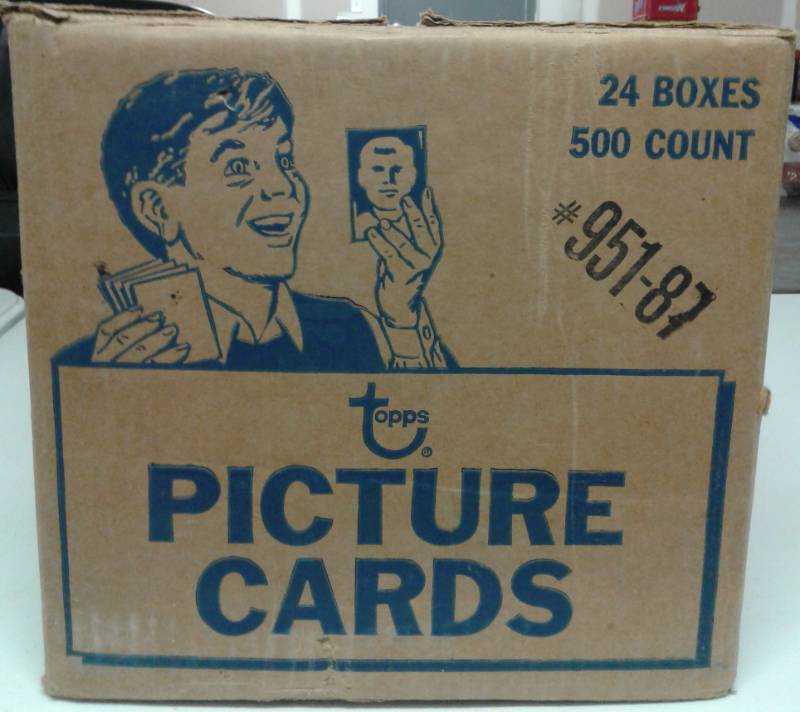lot 1186 image: Factory Sealed 1987 Topps Vending Baseball Card Case - 12,000 Total Cards & Never Been Opened - Rookies of Bo Jackson, Barry Bonds, and more