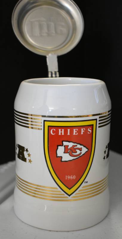 lot 1075 image: Kansas City Chiefs AFC Lite Beer Stein