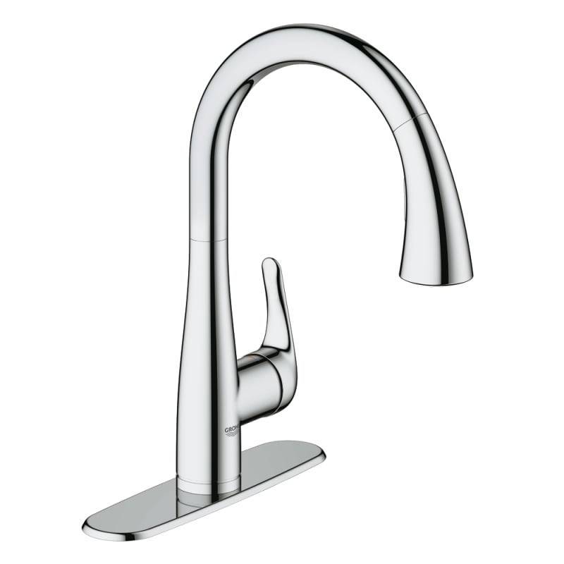 lot 4324 image: Grohe Elberon Dual Spray Pull Down Kitchen Faucet