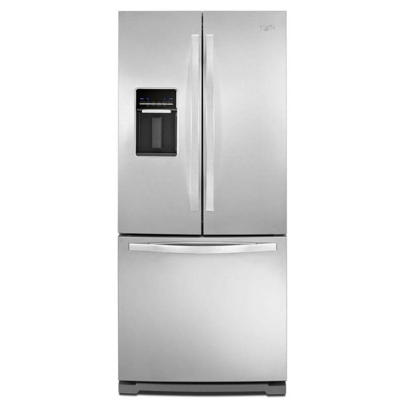 lot 4285 image: Whirlpool 19.7 cu. ft. French Door Refrigerator in Monochromatic Stainless Steel