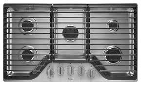 lot 4294 image: Model WCG51US6DB00 WHIRLPOOL GAS COOKTOP.
