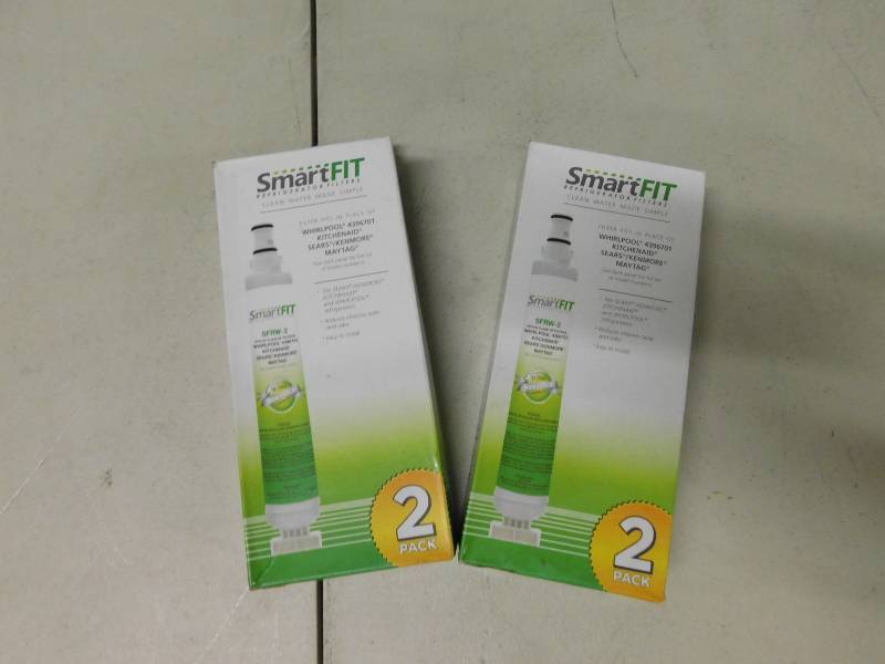 lot 4332 image: Lot of 2 Smartfit Sfrw-2 Refrigerator Filter Fits Whirlpool 4396701