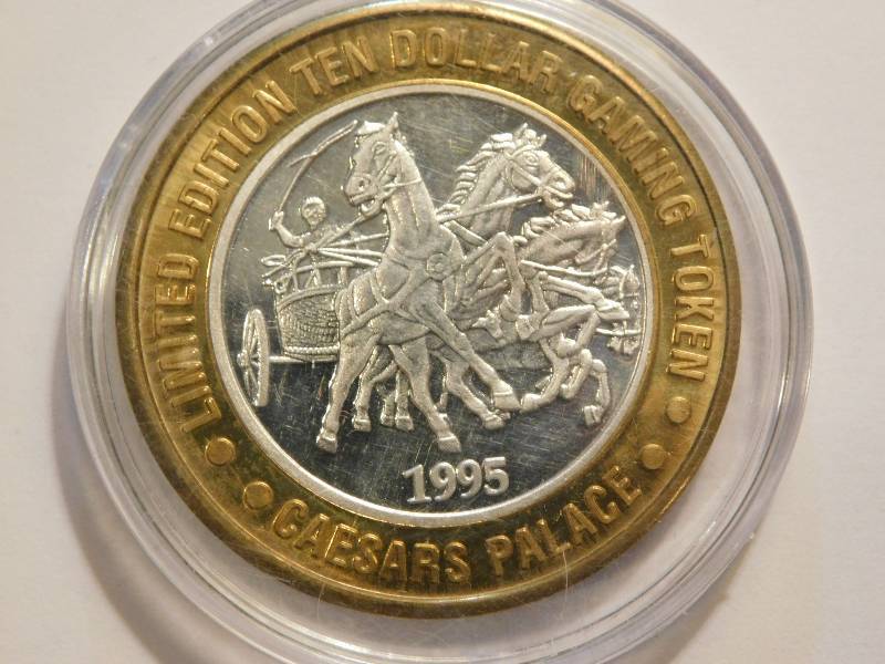 シーザーズパレス 1995年 限定10ドル Caesars Palace Limited Edition Ten Dollar Silver Gaming Token