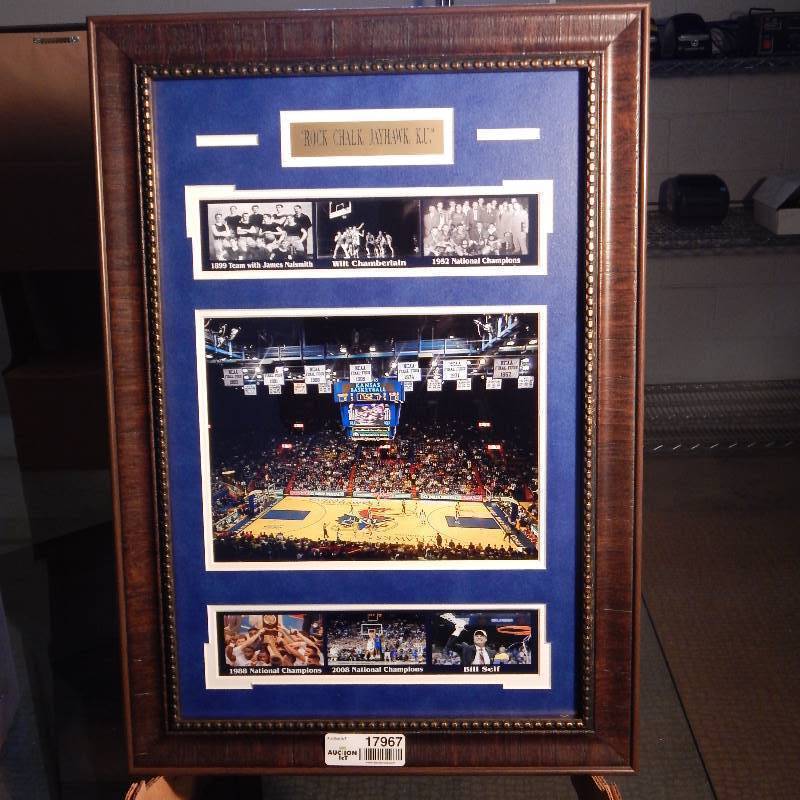 lot 17967 image: HISTORY OF KANSAS ROCK CHALK JAYHAWKS BASKETBALL KU
