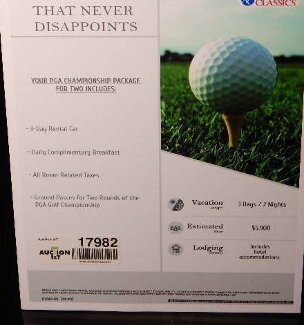 lot 17982 image: TRIP FOR 2 TO US OPEN GOLF TOURNAMENT - THE GOLF TOURNAMENT THAT NEVER DISAPOINTS.