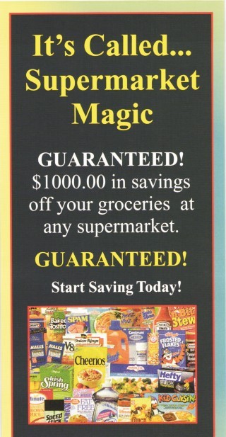 lot 17985 image: SUPER MARKET MAGIC - $1000.00 GROCERY COUPONS & YOU GET TO PICK THE COUPONS.