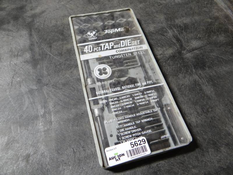 lot 5629 image: 40 piece tap and die set