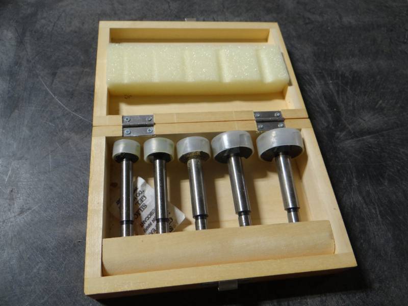 lot 5630 image: Craftsman 5 piece Forstner bit set