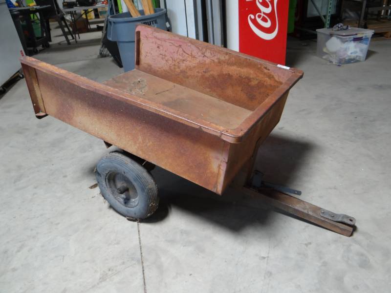 lot 5648 image: 10 cubic foot garden dump trailer.