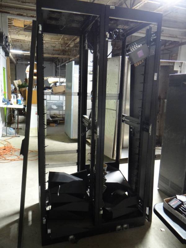 lot 5829 image: Server rack needs hardware.