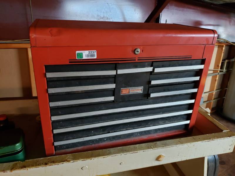lot 2237 image: Craftsman Toolbox