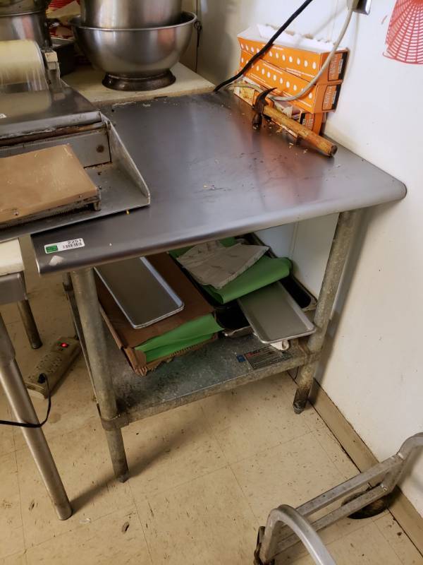 lot 2251 image: Eagle Stainless Steel Prep Table
