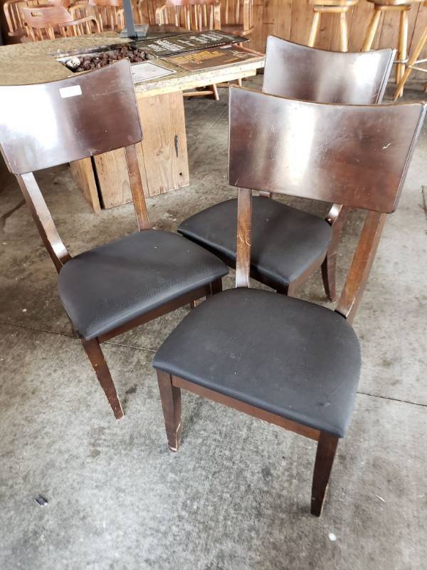 lot 2259 image: (3) Wooden Chairs