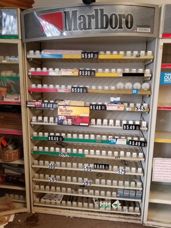 lot 3402 image: Marlboro Cigarette Storage Rack