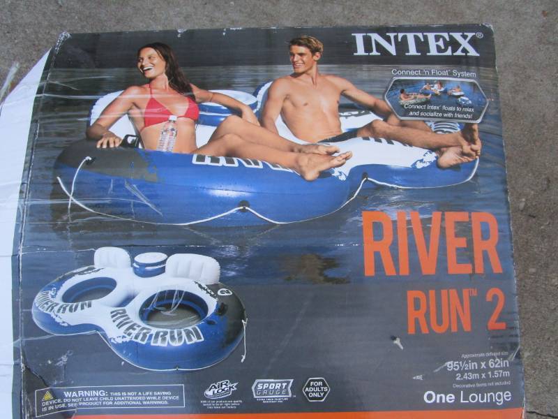 lot 13099 image: Intex River Run 2 Person Float w Cooler Spot
