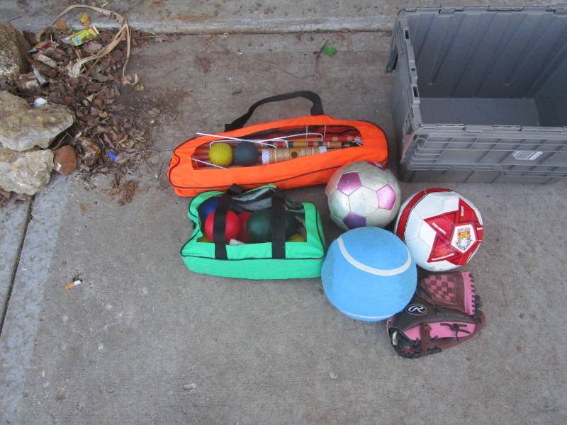 lot 13156 image: Balls, Croquet, Gloves and MORE