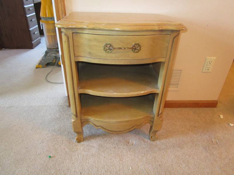 lot 13178 image: Light Walnut Nightstand with Drawer