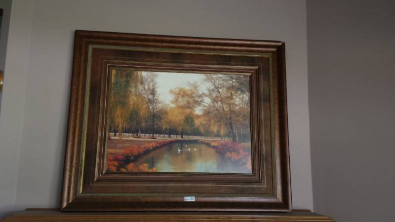 lot 13081 image: Framed Print of Bridge