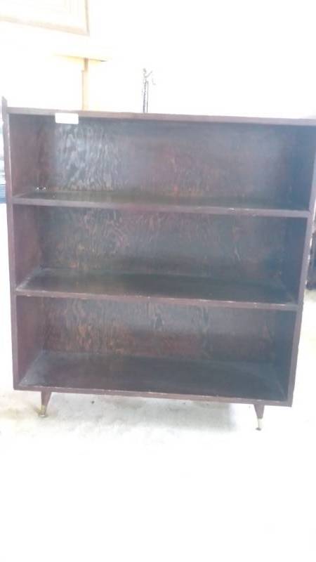 lot 13135 image: Wood Bookshelf on Legs