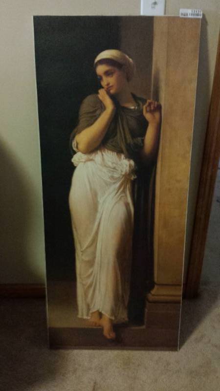 lot 13137 image: Woman Standing Canvas Wrapped Picture