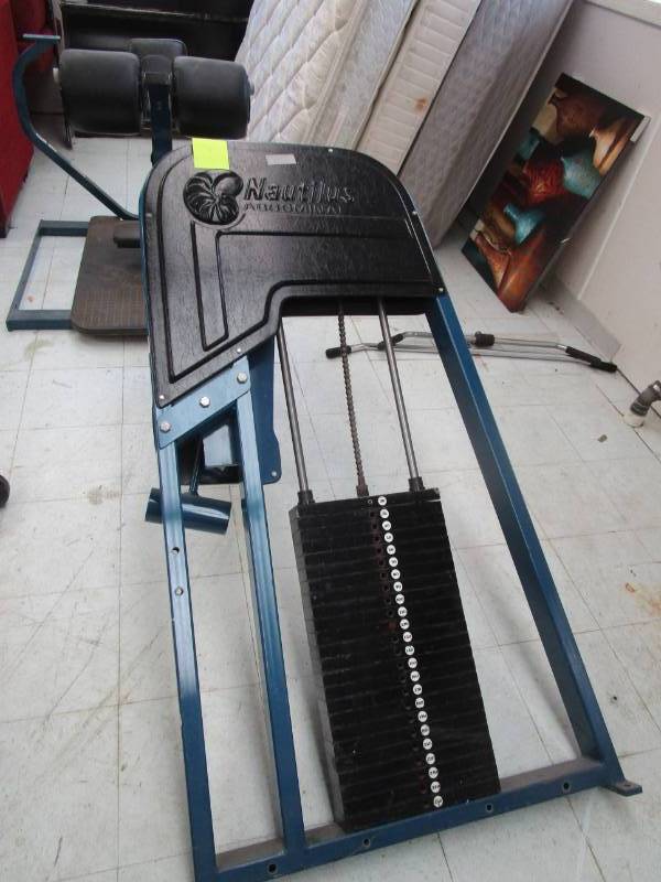 lot 6 image: Nautilus Back Extension Machine
