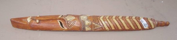 lot 2073 image: Long Narrow Wood African Mask