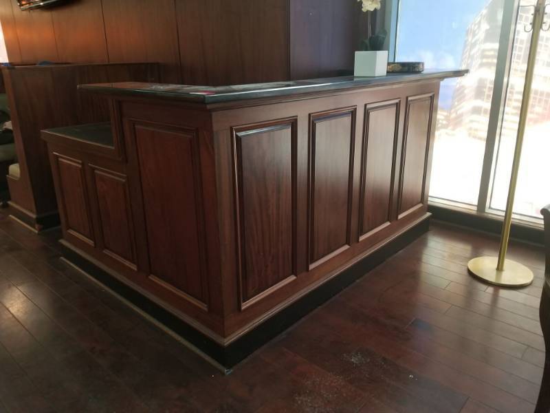 lot 1516 image: Granite and Wood Cashier Station