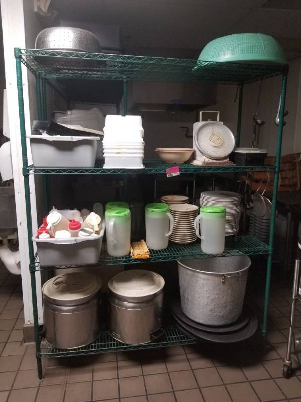 lot 1550 image: Metal Straining Pot, Drink Dispensers and More