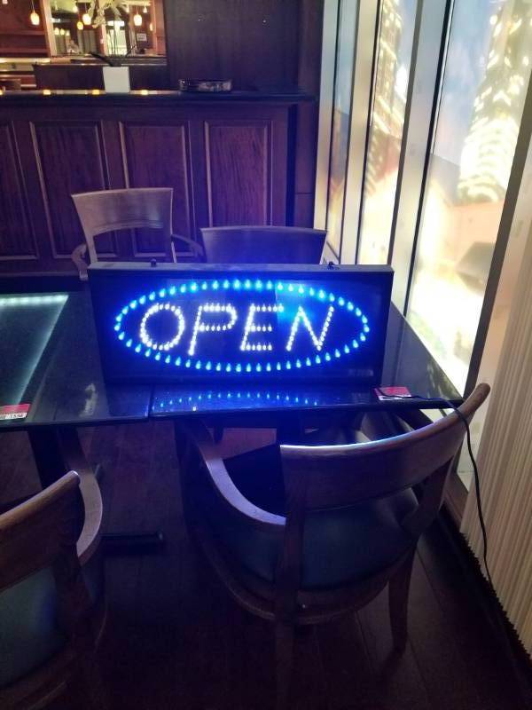 lot 2173 image: Neon Open Sign