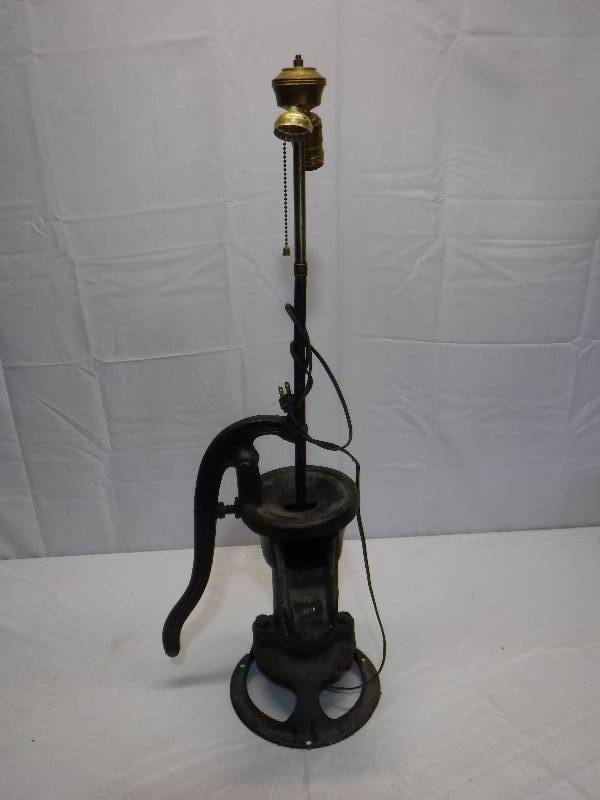 lot 1256 image: Well pump turned into a lamp