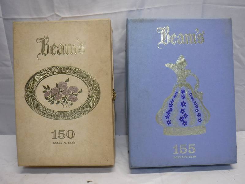 lot 1328 image: 2 more fancy Beams decanters