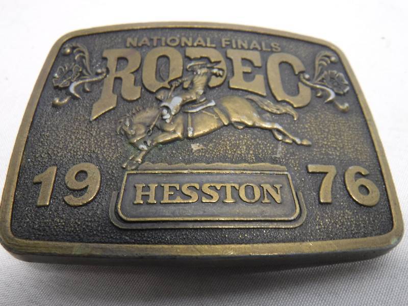 lot 1448 image: 1976 Rodeo Belt Buckle