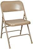 lot 6275 image: National Public Seating 300 N Series Folding Chair - 4 Pack