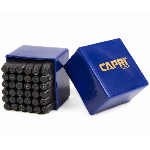 lot 6283 image: Capri Tools 20015 Letter and Number Metal Stamp Set, 14 , CrV