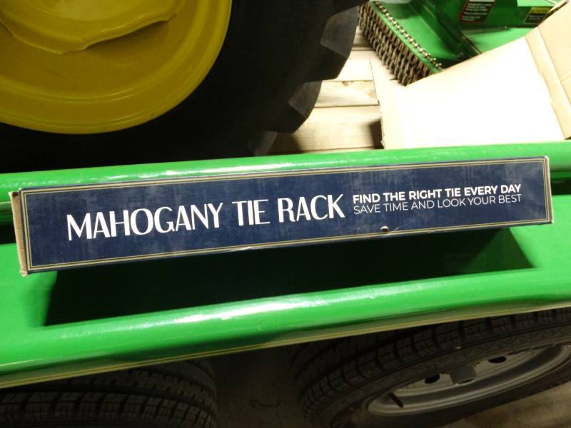 lot 19008 image: Mahogany tie rack