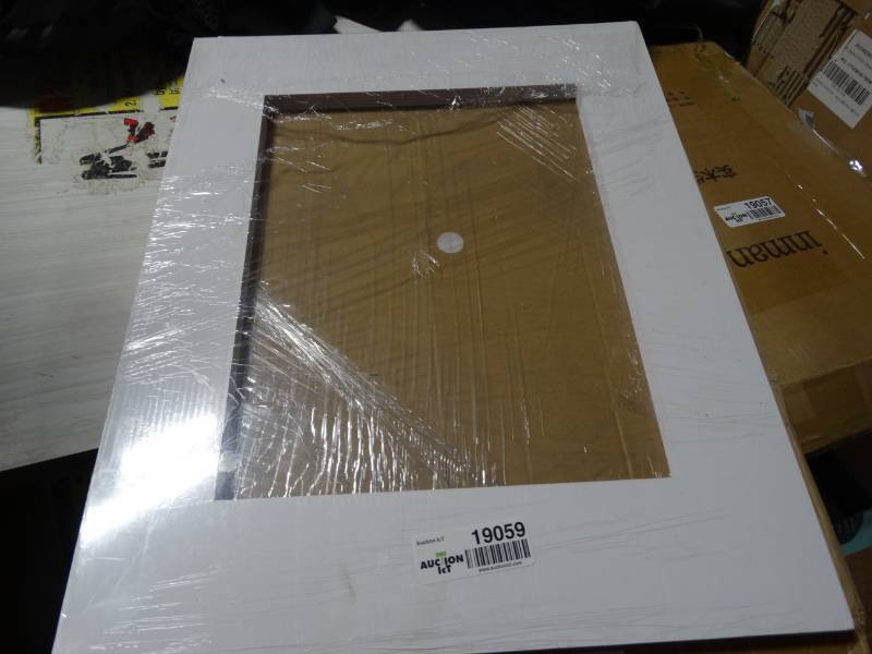 lot 19059 image: Bevel cut trim board for 11x14 pictures