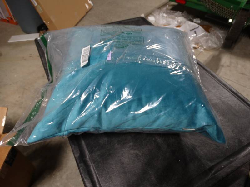 lot 19078 image: Turqoise pillow