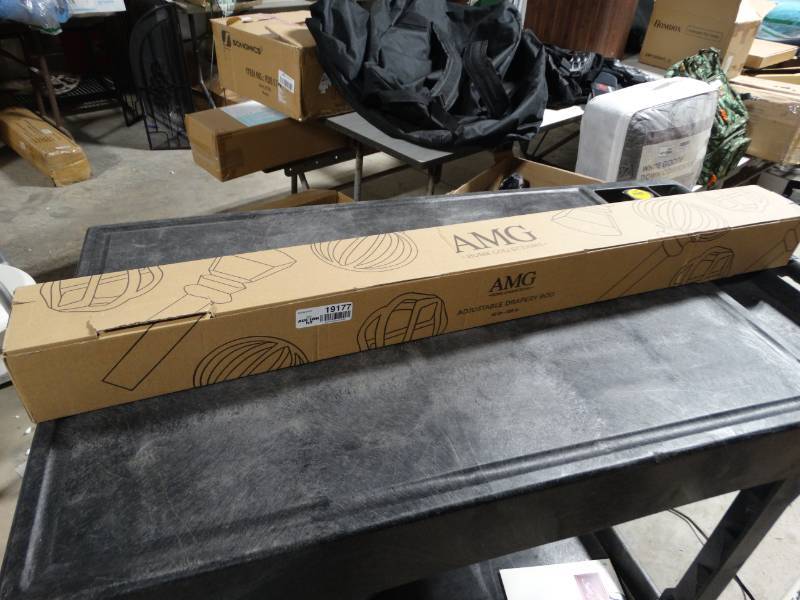 lot 19177 image: AMG adjustable drapery rod