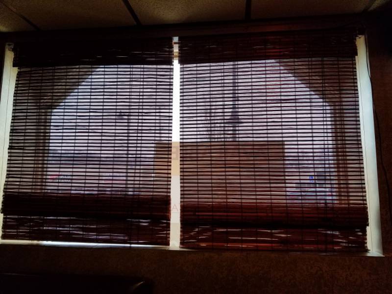 lot 9807 image: Wood Blinds 38in W