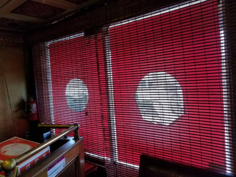 lot 9808 image: 2 Wood Blinds 52in Wide