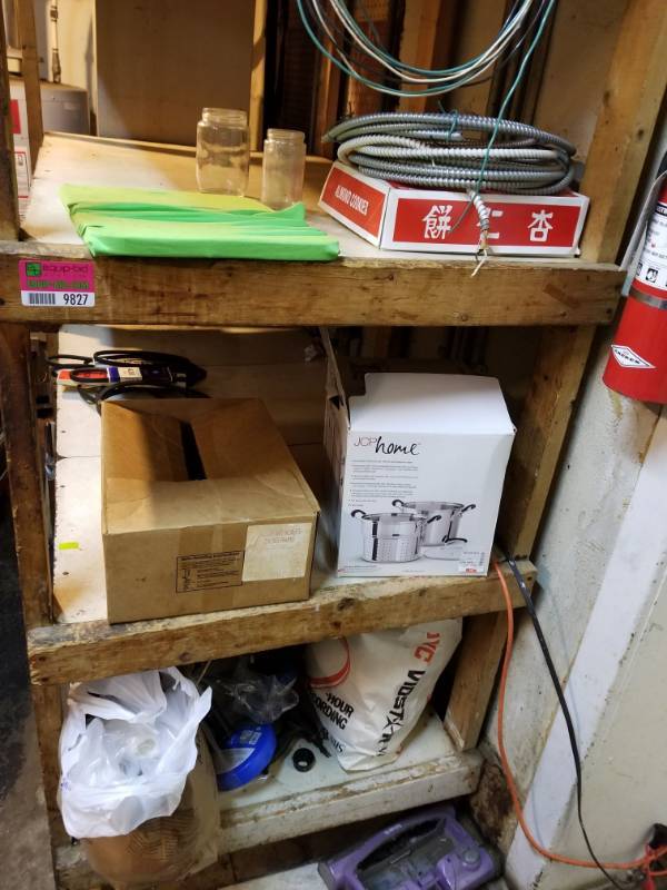 lot 9827 image: Various Items on Shelf