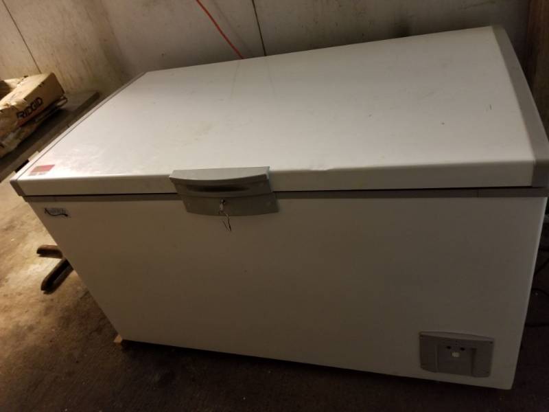 lot 9831 image: Avantco Freezer With Key