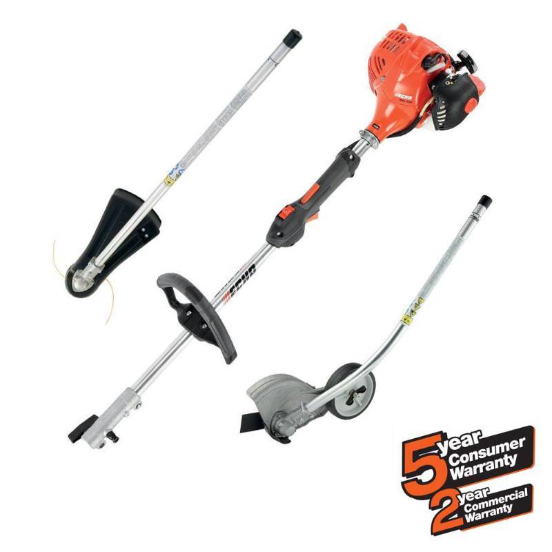 lot 6379 image: ECHO 21.2cc Gas 2-Stroke Cycle PAS Straight Shaft Trimmer and Edger Kit