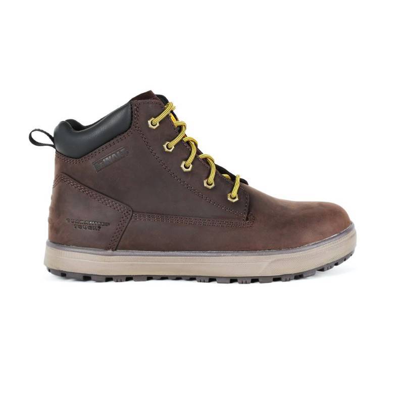 lot 6398 image: DEWALT Helix Mens Size 12 Dark Brown Leather Steel Toe 6 in. Work Boot, BrownsTans